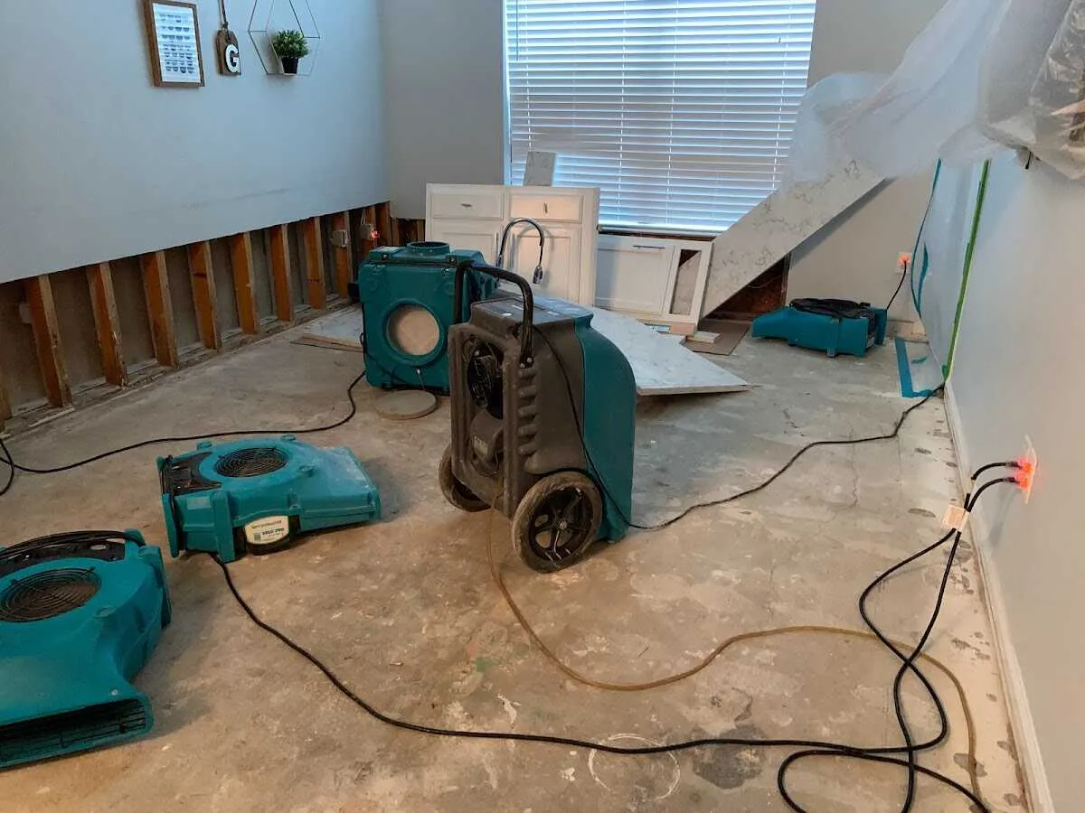 Dehumidifier in flood-cut room for Water Extraction & Removal in Maricopa